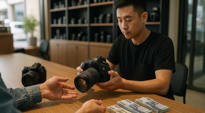 相機現金收購到店估價10分鐘，櫃台現場檢測與新台幣現金付款｜青蘋果3C